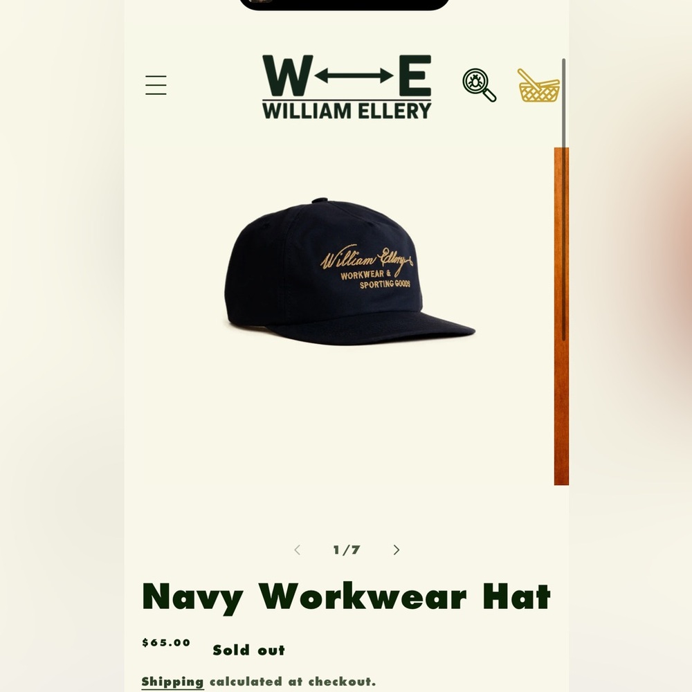 William ellery workwear hat